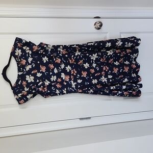 Ruffle Sleeve Office O-Neck Knee-Length Women Dress Size XL